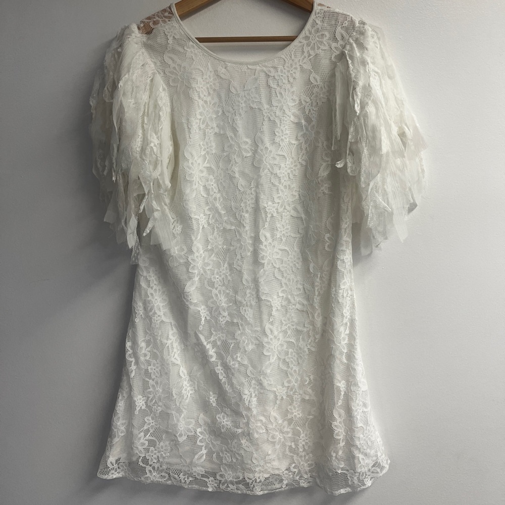 Free People Songbird mini lace dress size medium fits xs-m retails for $248 - Picture 5 of 7